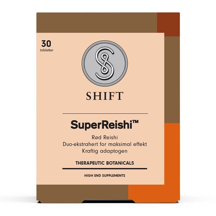 Rød Reishi styrker immunforsvaret og fungerer som en sterk antioksidant. 30 tabletter