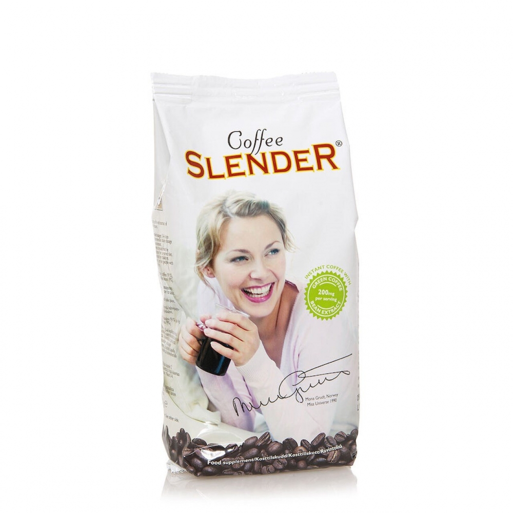 Pulverkaffe med ekstrakt fra grønne kaffebønner. Ekstraktet inneholder 45% klorogensyre som er en populær ingrediens i produkter for blant annet vektkontroll.