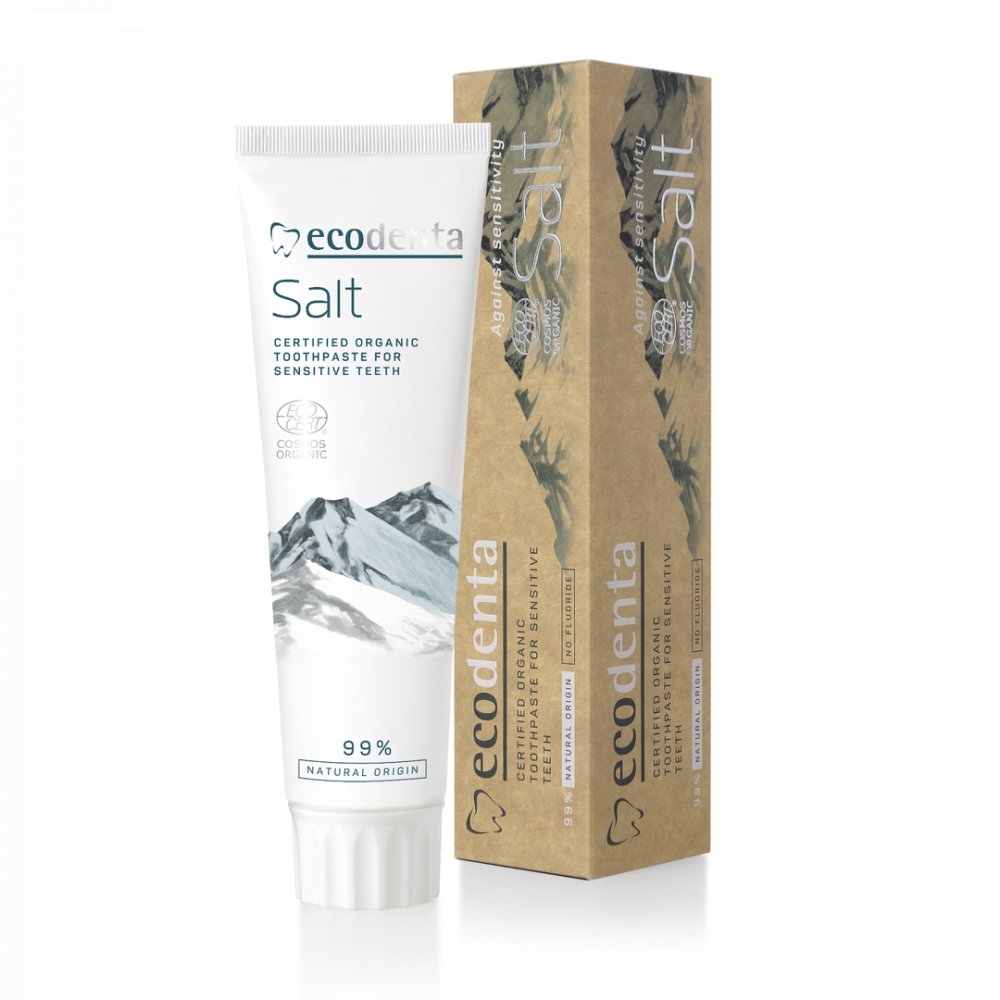 ECODENTA COSMOS ORGANIC tannkremer er en serie økologisk sertifiserte tannkremer beriket med naturlige ekstrakter og salt for å tilpasse ulike behov. Produktene er dessuten sertifisert veganske og fri for parabener, SLS og dyretesting.