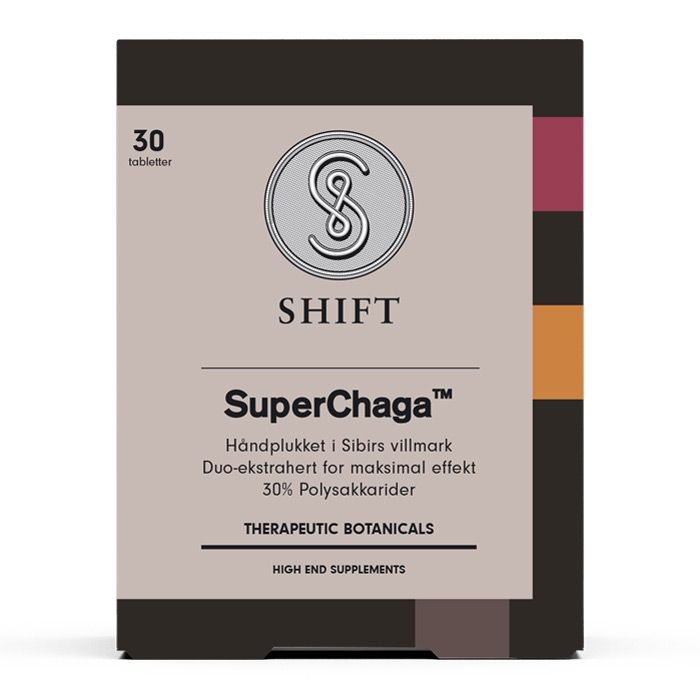 Chaga styrker immunforsvaret og bekjemper inflammasjoner. 30 tabletter