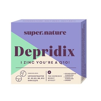 Depridix er et helt unikt og norskprodusert urtetilskudd spekket med energiske B-vitaminer, som niacin, B2 og B12, kombinert med sink og Q10. 48 tabl.