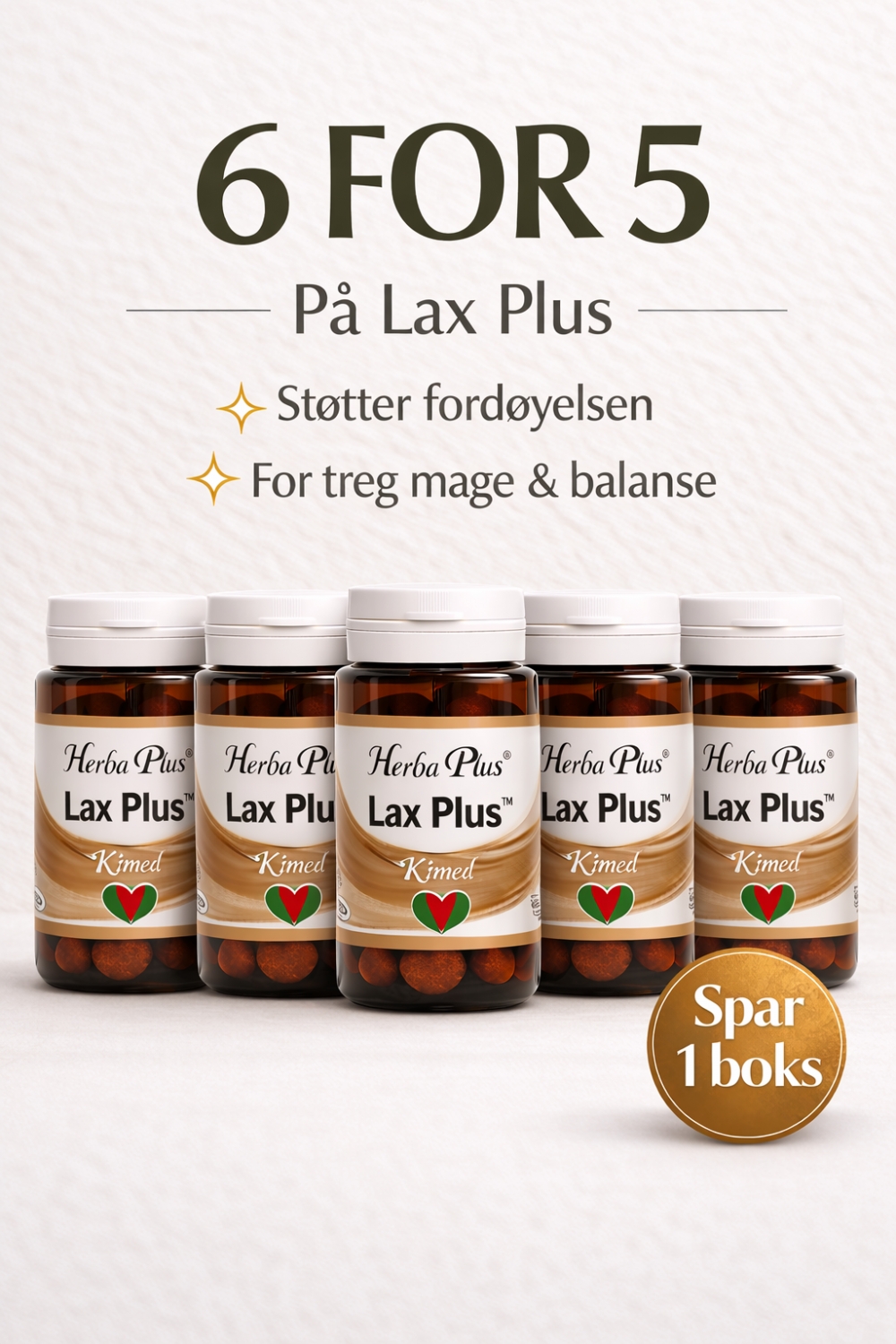 Lax Plus er et urtepreparat for mage- og tarmsystemet.